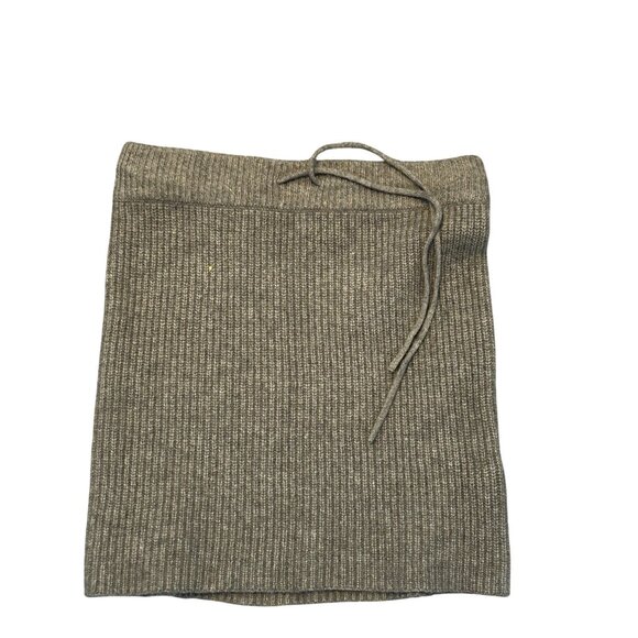 Madewell RIBBED Skirt Womens Sz XXS Gray Wool Preppy - Picture 1 of 5